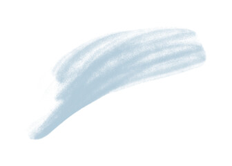 Spray light blue spot. Abstract color blot with lo-fi grain. Spray paint splatter. Pure lo-fi grainy gradient texture. Isolated brush for banner, poster. Painted dab. Sky-blue paintbrush. 