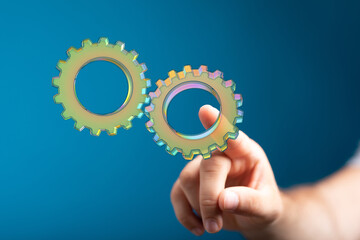 gear Technology setting concept background