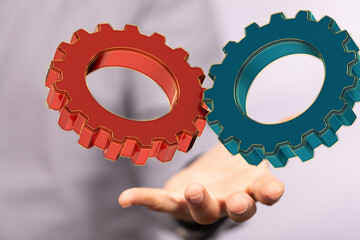 gear Technology setting concept background