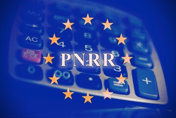 European flag with the sign 