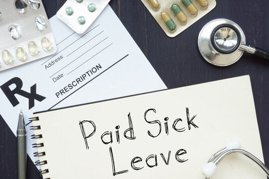 Paid Sick Leave is shown on the business photo using the text