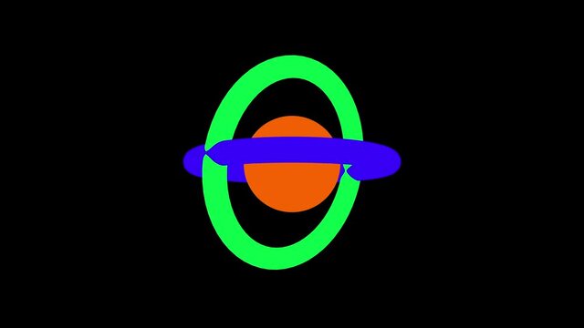 4k Animated Loading Icon. Looped Overlay