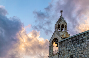Fototapeta na wymiar Bells of the Church of Nativity, Bethlehem, Palestine