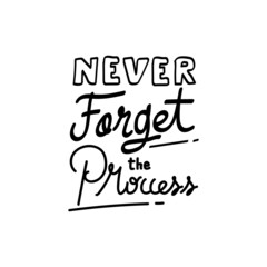 Motivation life lettering hand drawn typography design