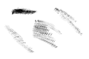 Basis for brushes in Grunge style. Graphics on white background