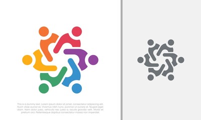 Global Community Logo Icon Elements Template. Community human Logo template vector. Community health care. Abstract Community logo. Social Networking logo designs.