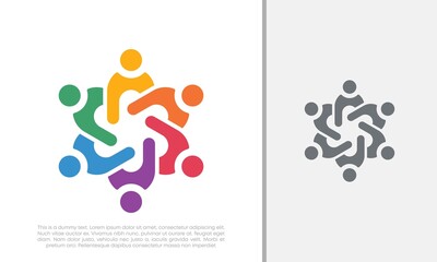 Global Community Logo Icon Elements Template. Community human Logo template vector. Community health care. Abstract Community logo. Social Networking logo designs.