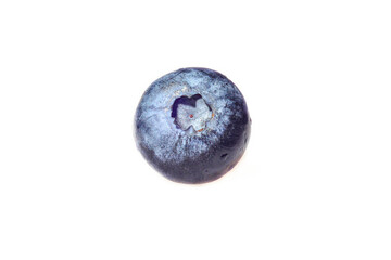 Picture with sweet blueberry isolated on white background