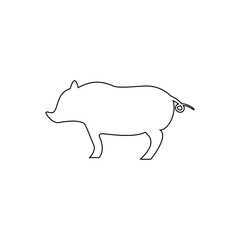 Pig icon vector png. pig icon for web design.