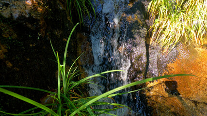 agua rio debaixo agua, rochas