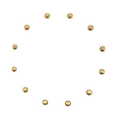 Gold icon with the face of Christ in a black frame. Russian inscription means in English 