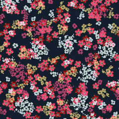 Fototapeta na wymiar Abstract floral seamless pattern. Liberty style. fabric, covers, manufacturing, wallpapers, print, gift wrap.