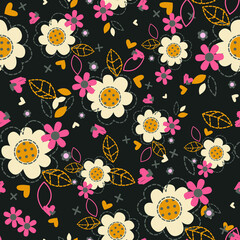 Abstract floral seamless pattern. Liberty style. fabric, covers, manufacturing, wallpapers, print, gift wrap.