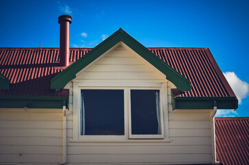 Naklejka premium roof and chimney