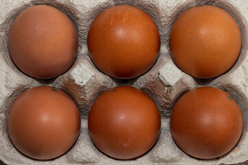 Six free range Maran eggs 