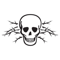 skull vector logo icon