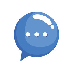 blue speech bubble