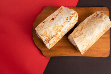 Mexican food - meat-filled burritos