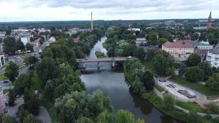 Fototapeta na wymiar panorama Żagań 