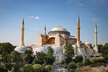 Fototapeta na wymiar Hagia Sophia in Sultanahmet, Istanbul, Turkey