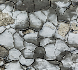 dry cracked soil
