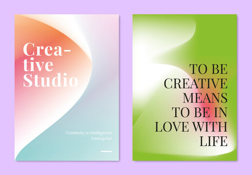 Mesh Gradient Poster Template