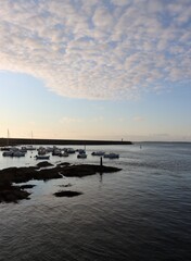 Fototapeta premium sunset over the sea in Brittany 