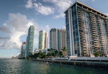 buildings Miami Florida usa sky sea 