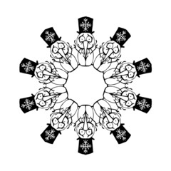 Mandala Art can be used for artwork decoration, coloring or tattoo design.