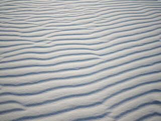 アメリカ、ニューメキシコ州、ホワイトサンズ国定公園の白い砂紋