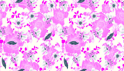 Fototapeta na wymiar floral seamless pattern. Liberty style. fabric, covers, manufacturing, wallpapers, print, gift wrap.