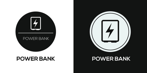 Creative (Power bank) Icon ,Vector sign.