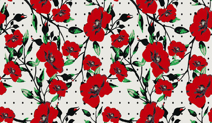 floral seamless pattern. Liberty style. fabric, covers, manufacturing, wallpapers, print, gift wrap.