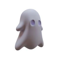 Halloween Ghost 3D Rendering Illustration Element