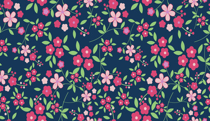 floral seamless pattern. Liberty style. fabric, covers, manufacturing, wallpapers, print, gift wrap.