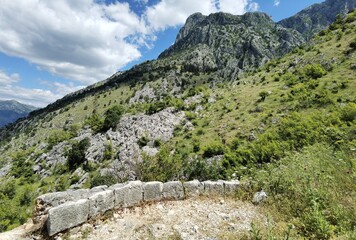 summer day in the town of motor montenegro