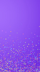 Festive ravishing confetti. Celebration stars. Col