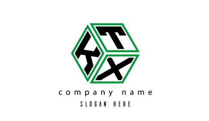 KTX polygon creative latter logo