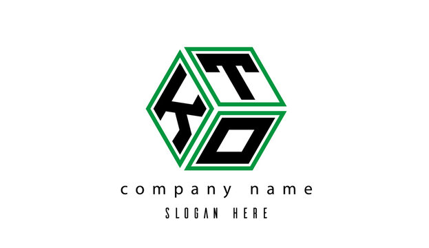 KTO polygon creative latter logo