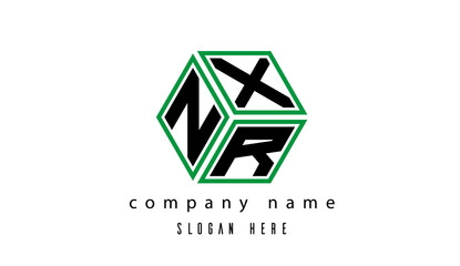 NXR polygon creative latter logo