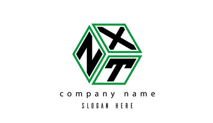 NXT polygon creative latter logo