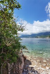 sunny summer day in montenegro