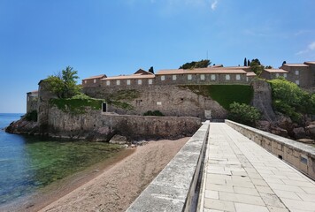 sunny summer day in montenegro