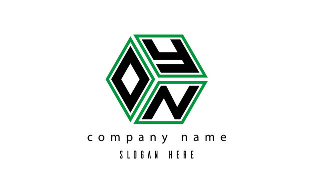 OYN polygon creative latter logo