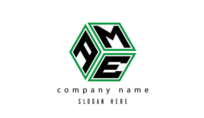 AME polygon creative latter logo