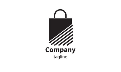 Premium vector shopping bag logo, icon design