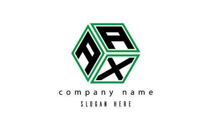 AAX polygon creative  letter logo