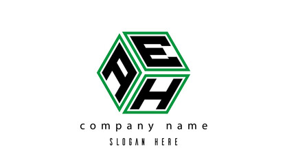AEH polygon creative  letter logo