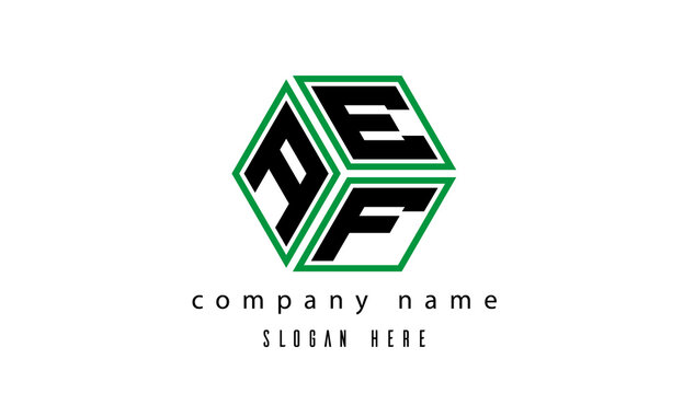 AEF polygon creative  letter logo