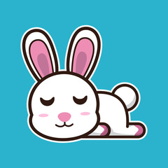 vector illustration of cute bunny